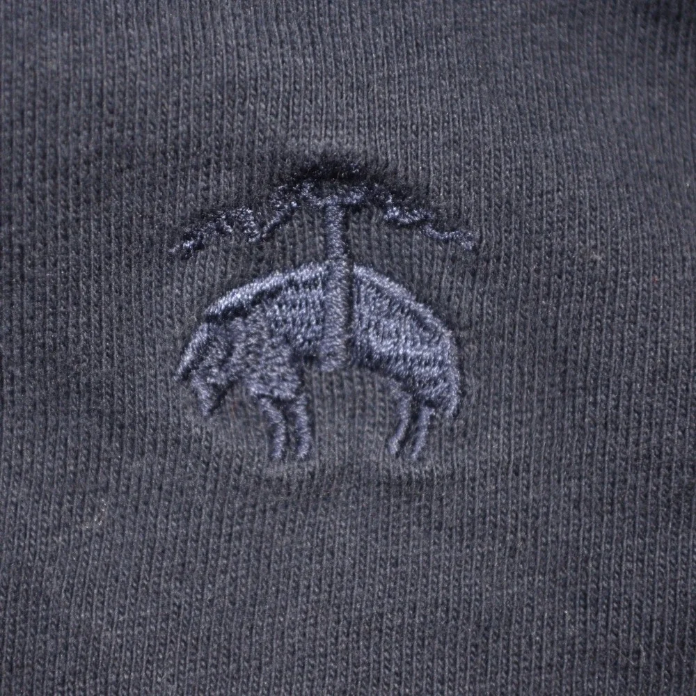 Brooks Brothers Mens Navy Blue Cotton Short Sleeve Pocket Polo Shirt Size L - Picture 3 of 8